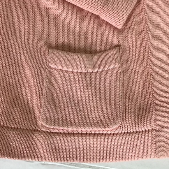 Talbots Women's Pink 3/4 length sleeve Open front  Sweater Sz. Sm NWOT - Picture 6 of 8